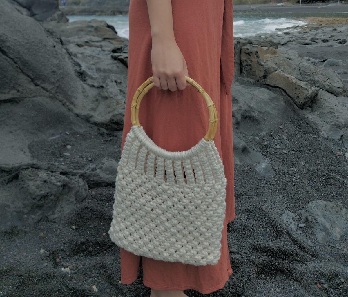 patron bolso macrame