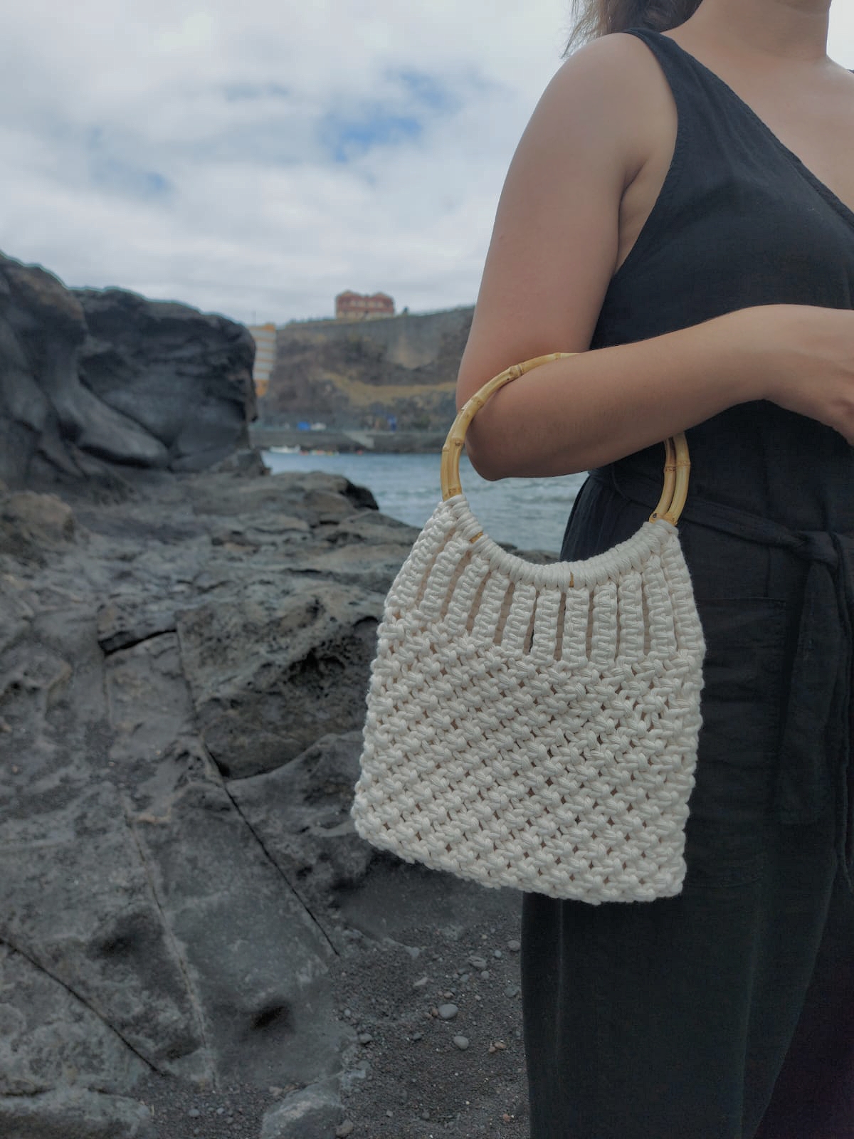 patron bolso macrame