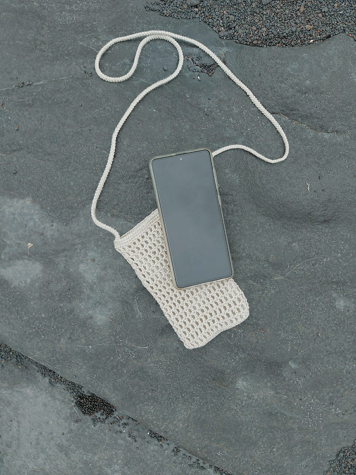 funda móvil crochet