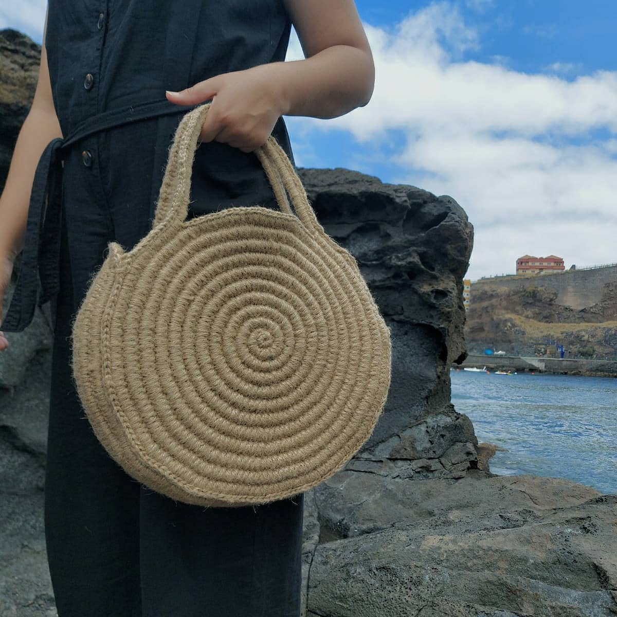 Patrón Bolso Redondo Yute y Cáñamo Crochet - Imagen 11