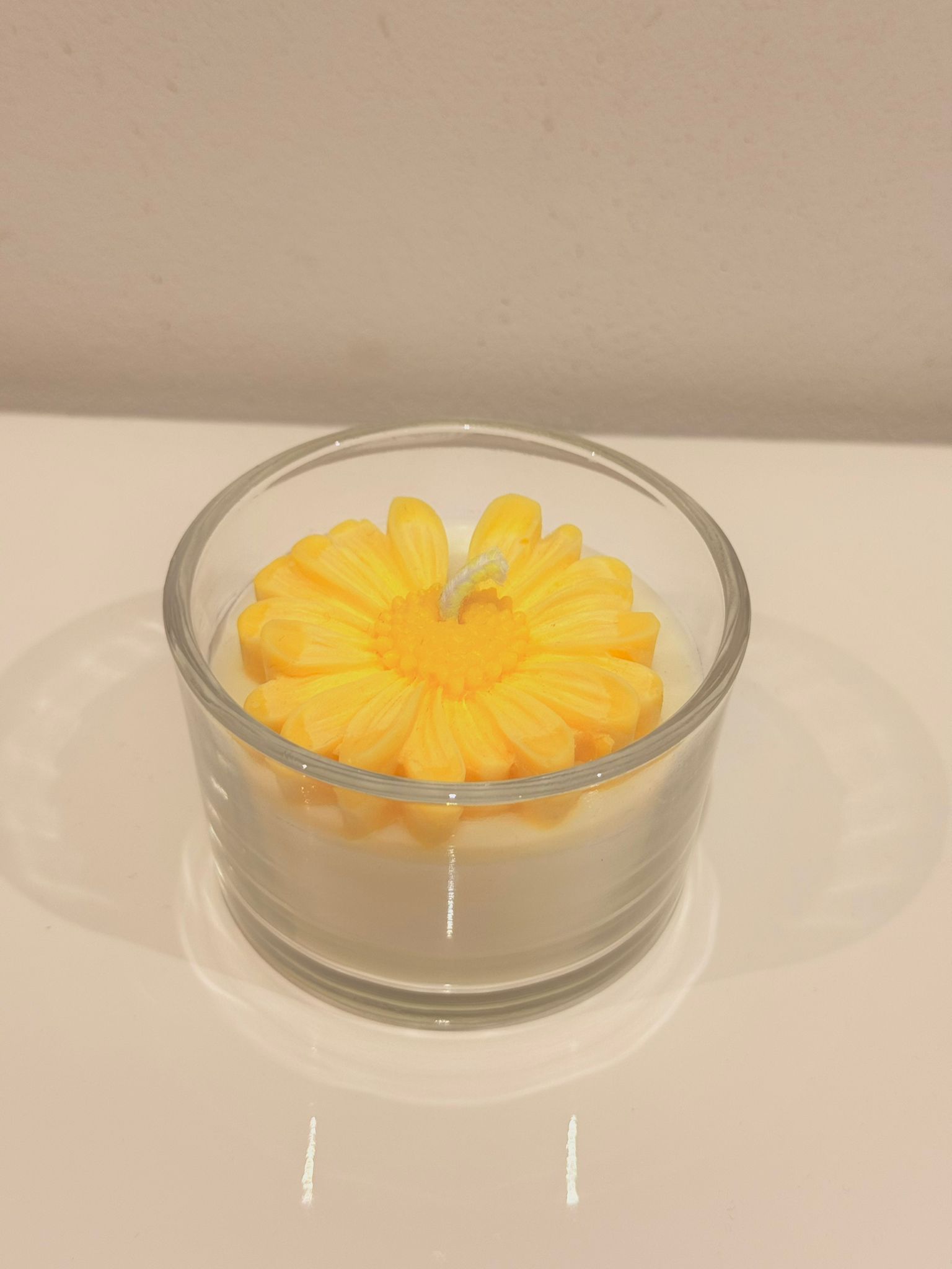 vela soja margarita en vaso