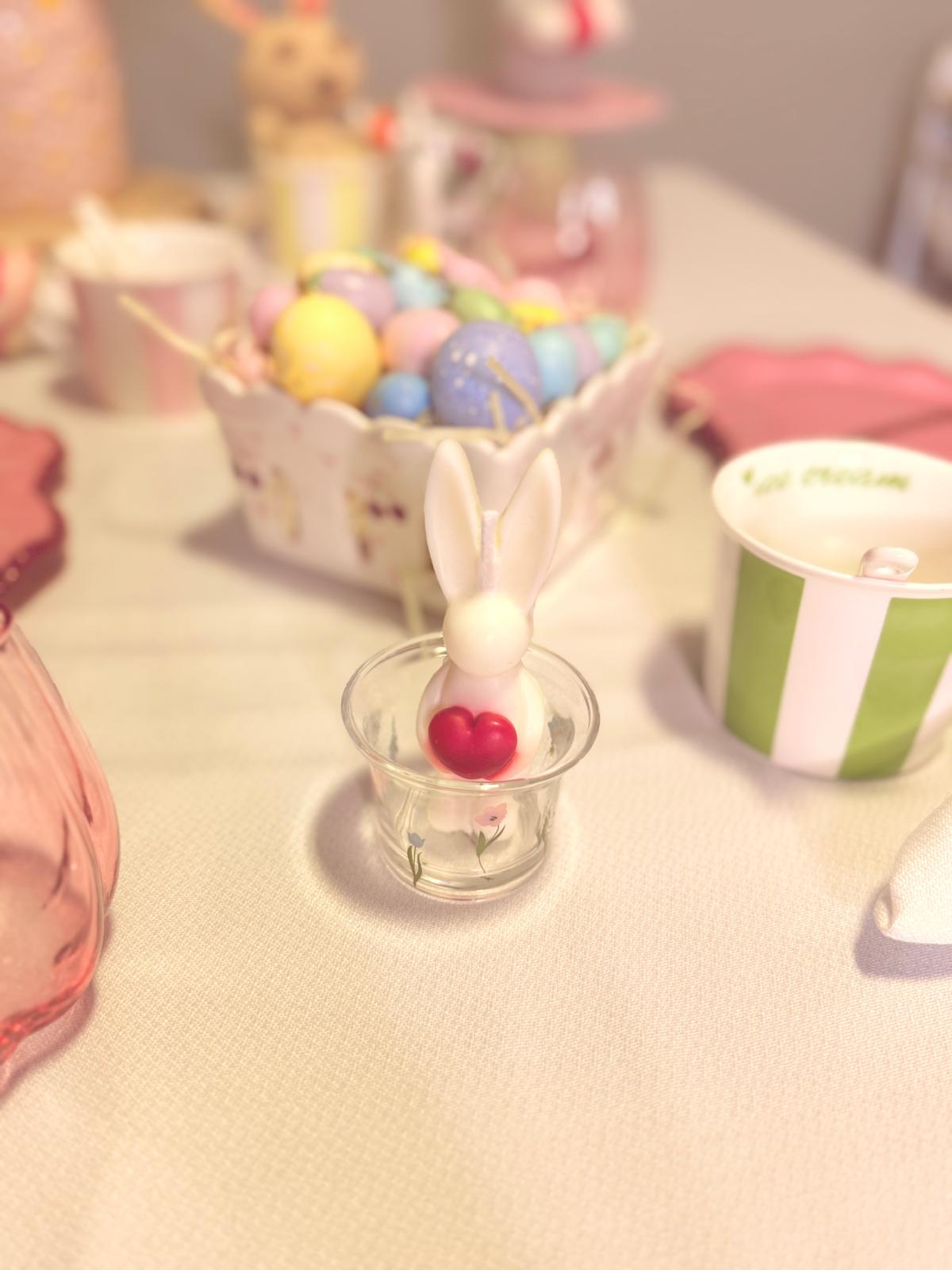 vela soja conejito pascua